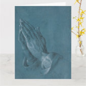 Praying Hands door Albrecht Durer Kaart (Gele Bloem)