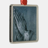 Praying Hands (door Albrecht Dürer) Metalen Ornament (Rechts)