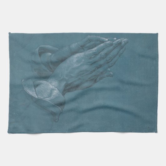 Praying Hands door Albrecht Durer Theedoek (Horizontaal)