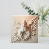 Praying Hands In Soft White Tones (Staand voorkant)