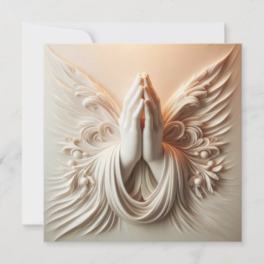 Praying Hands In Soft White Tones (Voorkant)