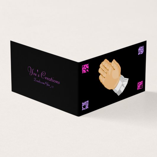 Praying Hands Kind Happy Paasvakantie Kaart (Buitenkant)