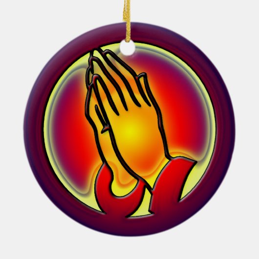 PRAYING HANDS ORNAMENT (Achterkant)