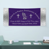 Praying Hands Pastor of Church Jubileum Banner (Beurs)
