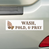 Praying Hands Rosary Religary rooms-katholiek Bumpersticker (Op auto)