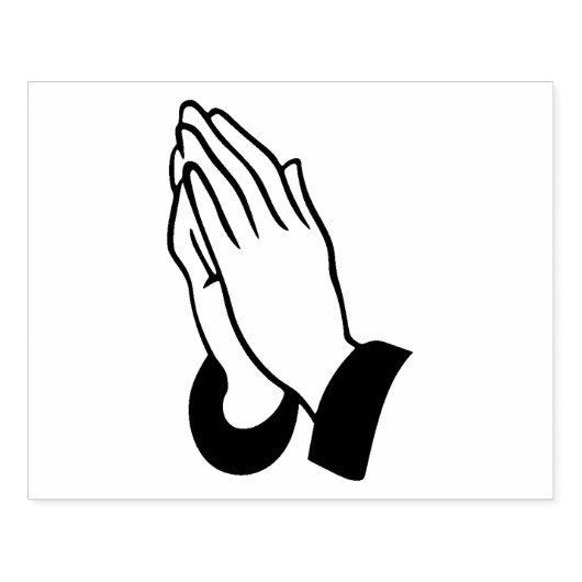 Praying Hands Rubber Stamp Rubberstempel (Afrduk)