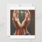Praying Hands Stationery Kaart (Voorkant)