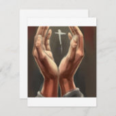Praying Hands Stationery Kaart (Voorkant / Achterkant)