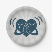 Praying Heart Papieren Bordje (Voorkant)