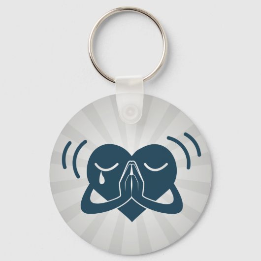 Praying Heart Sleutelhanger (Voorkant)