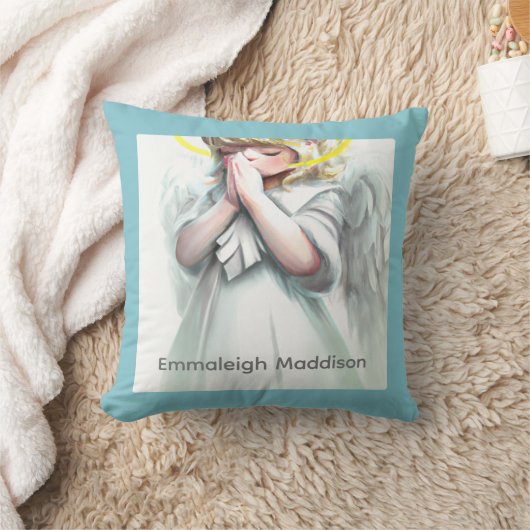 Praying Little Girl Angel Kussen (Deken)