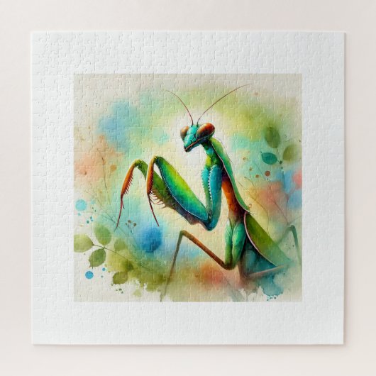 Praying Mantis 031024AREF144 - Watercolor Legpuzzel (Verticaal)