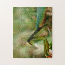 Praying Mantis, 11x14 Photo Puzzle with Gift Box