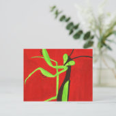 Praying Mantis Briefkaart (Staand voorkant)