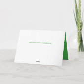 Praying Mantis Christmas Kaart w / gepersonaliseer (Achterkant)