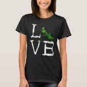 Praying Mantis Creepy Love Mantis Bug Green Insect T-shirt (Voorkant)