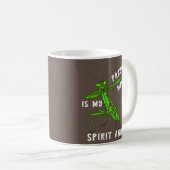Praying Mantis Dancing Spirit Animal Green Insect Koffiemok (Voorkant rechts)