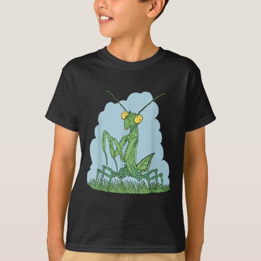 Praying Mantis For Kids Boys Toddler Men Women Bug T-shirt (Voorkant)