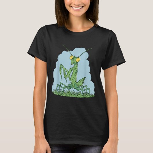 Praying Mantis For Kids Boys Toddler Men Women Bug T-shirt (Voorkant)