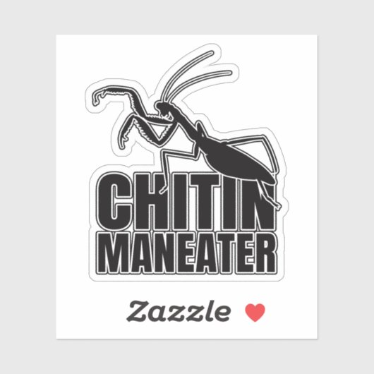 Praying Mantis Insect Maneater Entomology Geek Sticker (Vel)