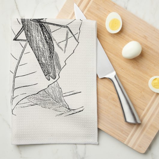  Praying Mantis Insect Sjabloon Theedoek (Quarter Fold)