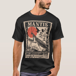Praying Mantis Insect Wetenschappelijke Illustrati T-shirt
