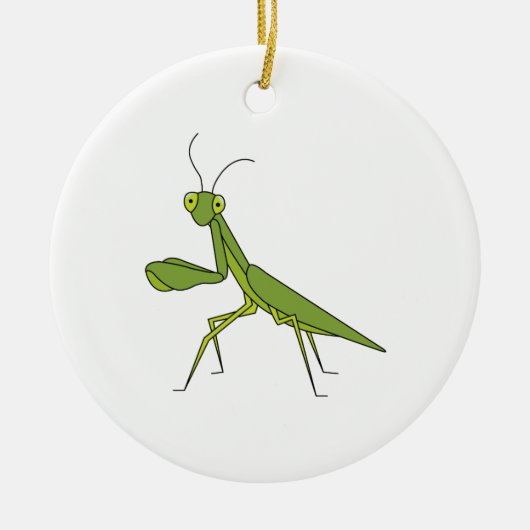Praying Mantis Keramisch Ornament (Voorkant)