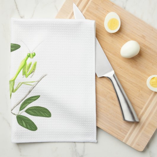 Praying Mantis Kitchen Towel Theedoek (Quarter Fold)