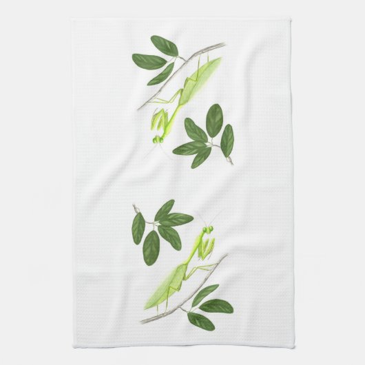 Praying Mantis Kitchen Towel Theedoek (Verticaal)