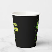 Praying Mantis Man Green Garden Insect personalise Papieren Bekers (Links)