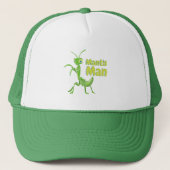 Praying Mantis Man Green Garden Insect Trucker Pet (Voorkant)