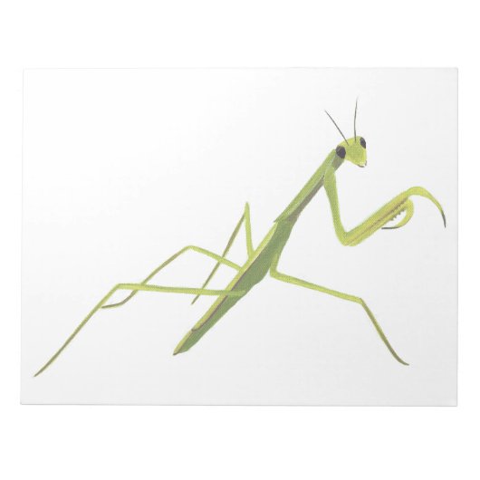 Praying Mantis Painting Notepad Notitieblok (Voorkant)
