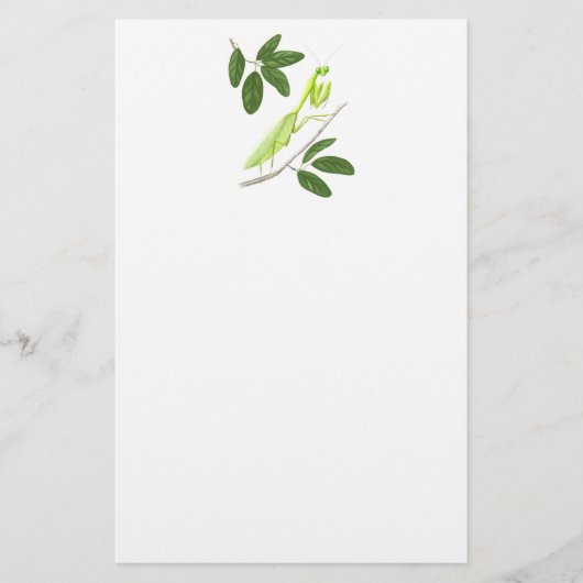 Praying Mantis Stationery Briefpapier (Voorkant)