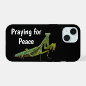 Praying Mantis telefoonhoesje iPhone 15 Case (Achterkant horizontaal)