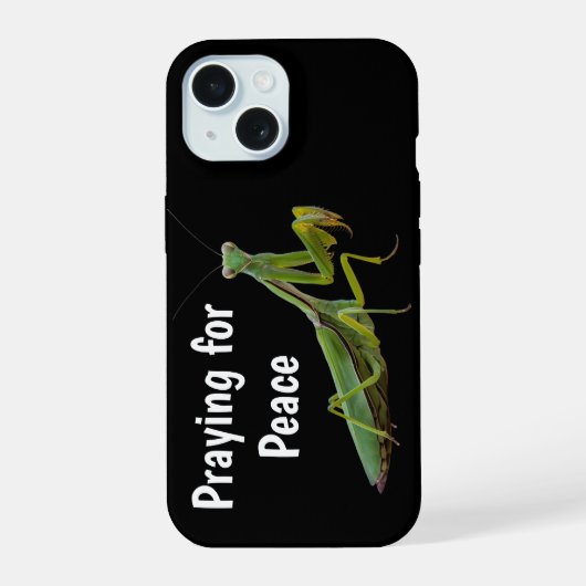 Praying Mantis telefoonhoesje iPhone 15 Case (Achterkant)