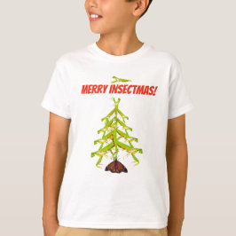 Praying Mantis Tree Weird Kerstman Kinder T-shirt