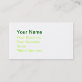 Praying Mantis Visitekaartje (Achterkant)