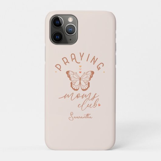 Praying Moms Club: Butterfly Boho  Design Case-Mate iPhone Case (Achterkant)