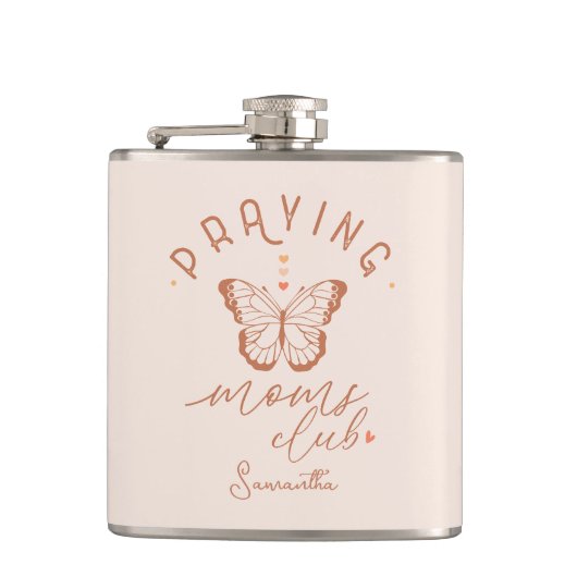 Praying Moms Club: Butterfly Boho  Design Heupfles (Voorkant)