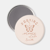 Praying Moms Club: Butterfly Boho Design Magneet (Voorkant / Achterkant)