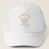 Praying Moms Club: Butterfly Boho  Design Trucker Pet (Voorkant)