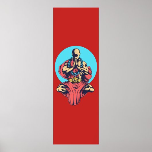 Praying Monk Poster (Voorkant)