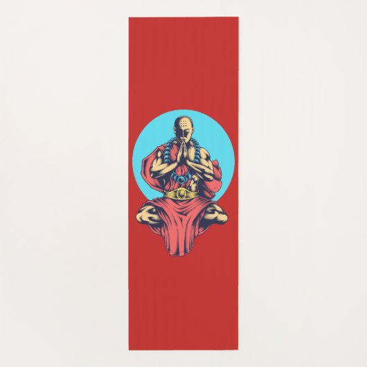 Praying Monk Yogamat (Achterkant)