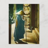 Praying Priest in Old Japan  Magic Lantern Briefkaart (Voorkant)