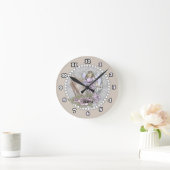 Praying Rosary Angel Clock Ronde Klok (Huis)