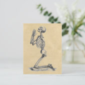 Praying Skeleton Anatomy of the Botten Briefkaart (Staand voorkant)