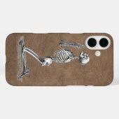 Praying Skeleton Faux-Leather Case-Mate iPhone Case (Achterkant (horizontaal))