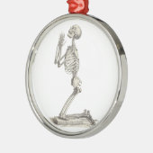 Praying Skeleton Metalen Ornament (Links)