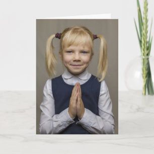 PRAYING VOOR UW HUMOR-MEISJES KAART