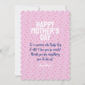 Praying Woman for Moederdag personaliseren Kaart (Achterkant)